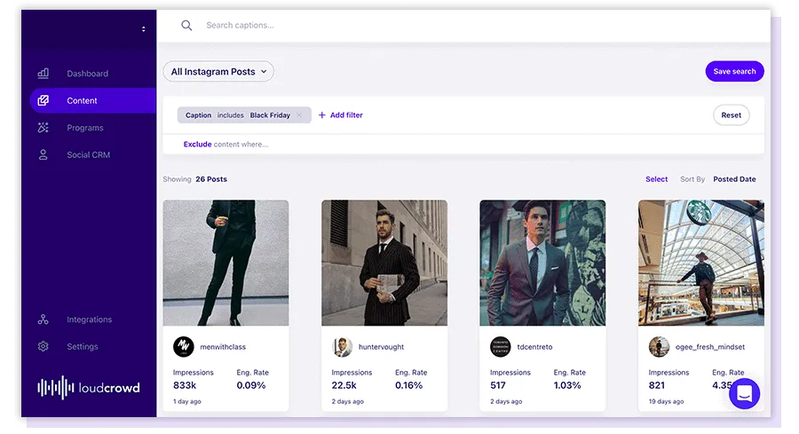 customer-led marketing is a big component of brands' black friday sales, like Indochino featured here