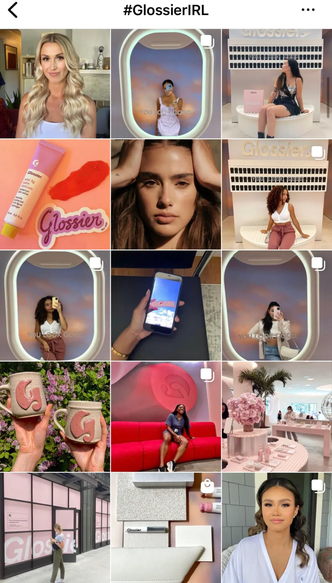 glossier instagram