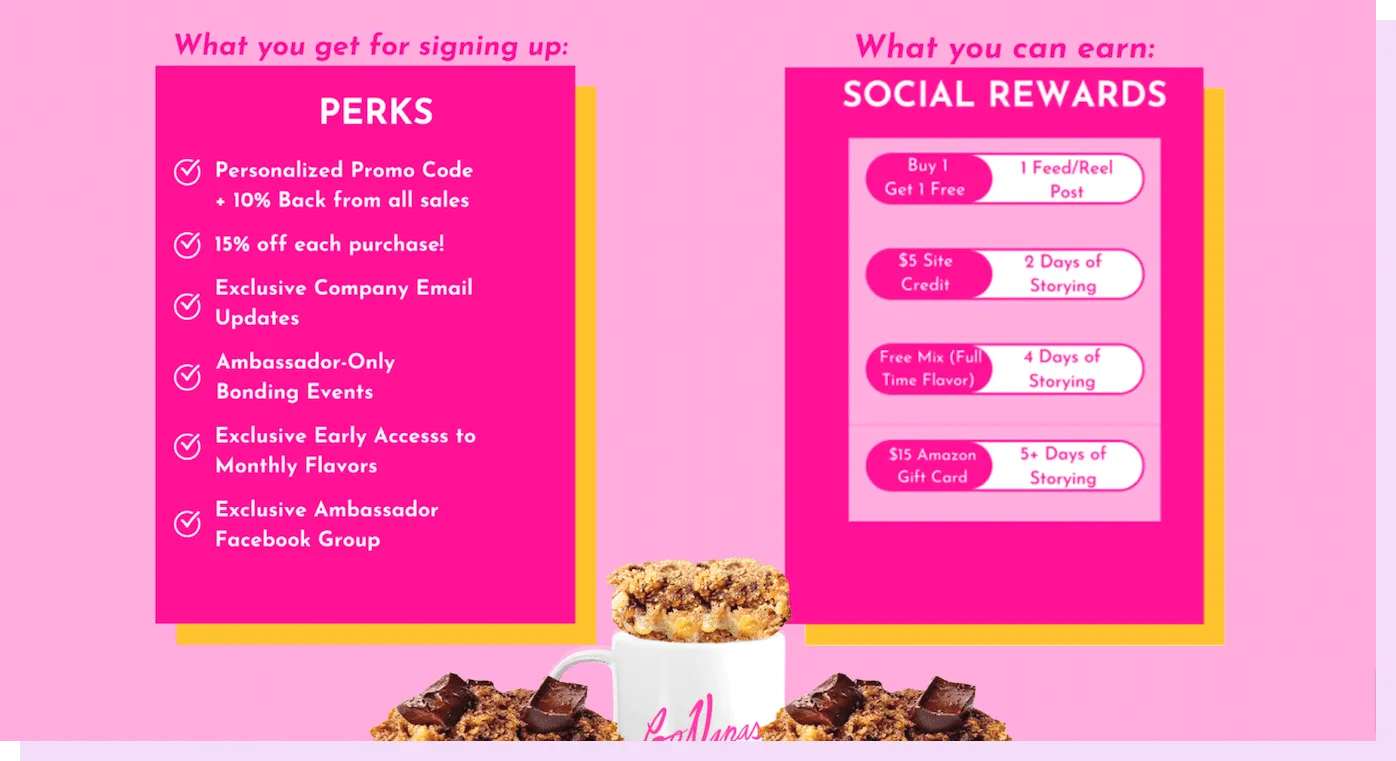 sample social rewards