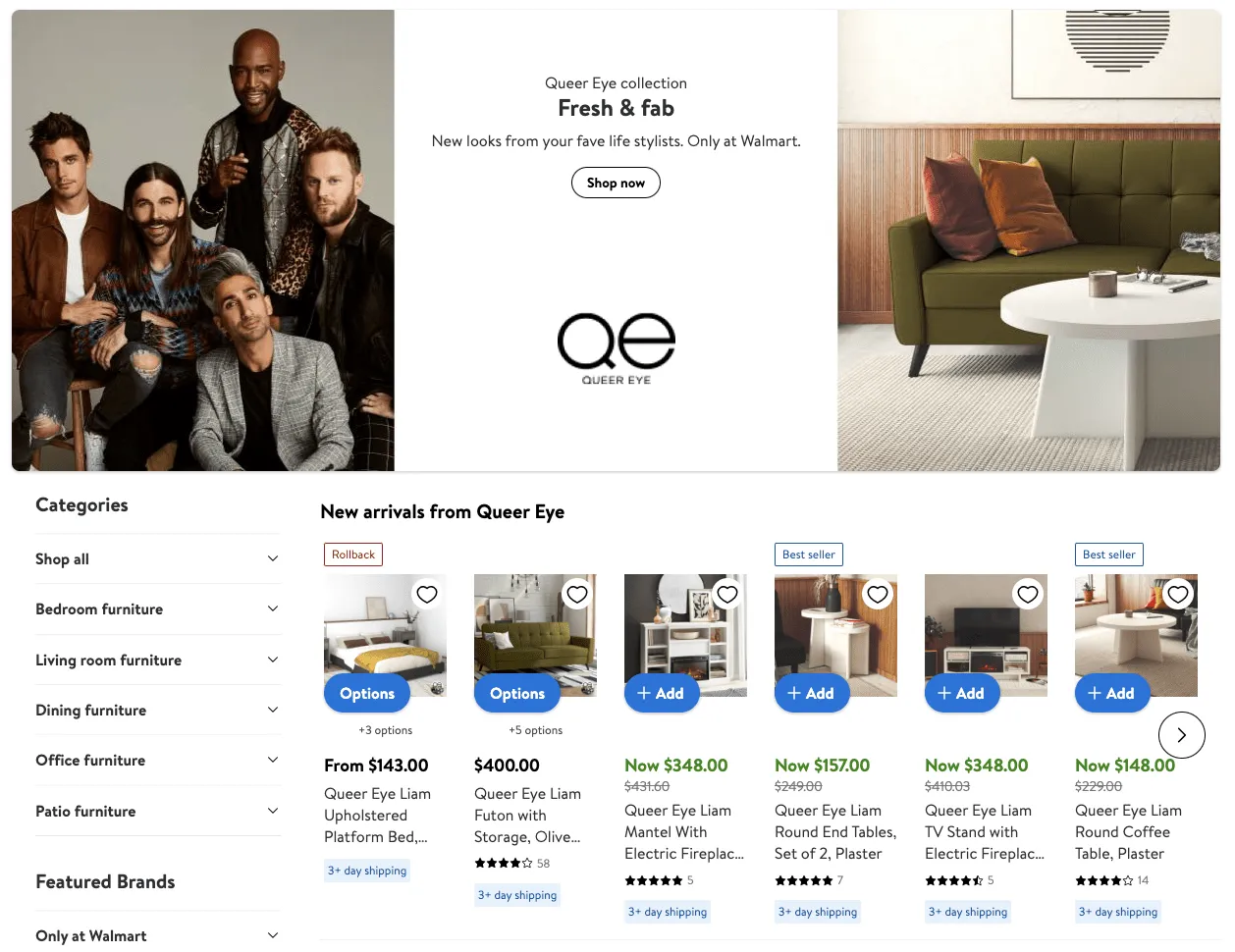 Walmart Creator version of an Amazon's Creator Storefronts