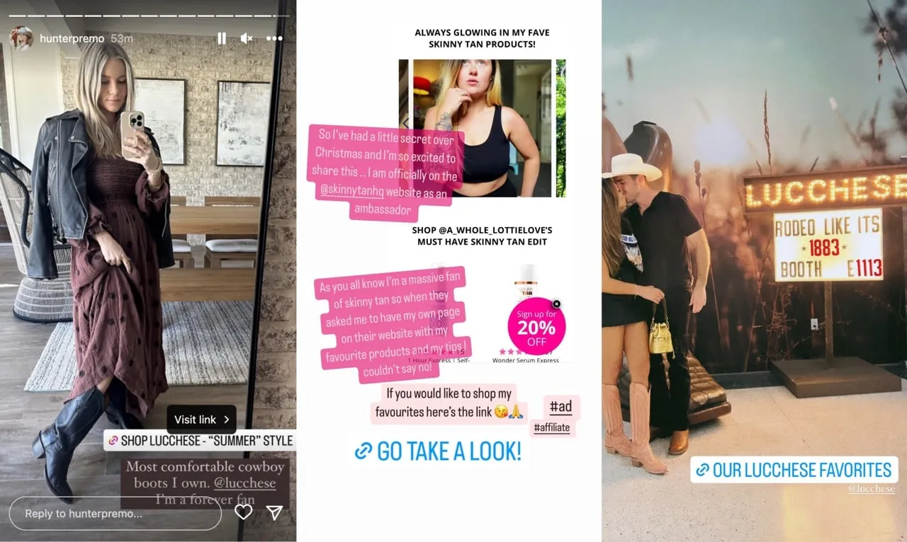 Several influencers talk about their Storefronts and picks