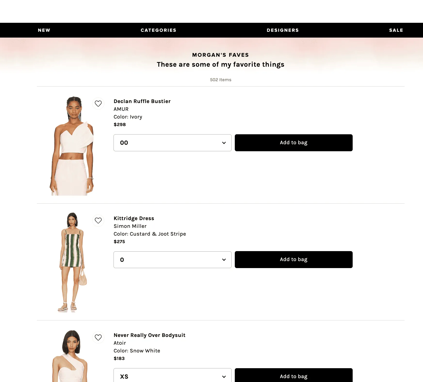 Revolve allows their influences to earn affiliate commissions through a wishlist style storefront, by rebuilding creator commerce natively