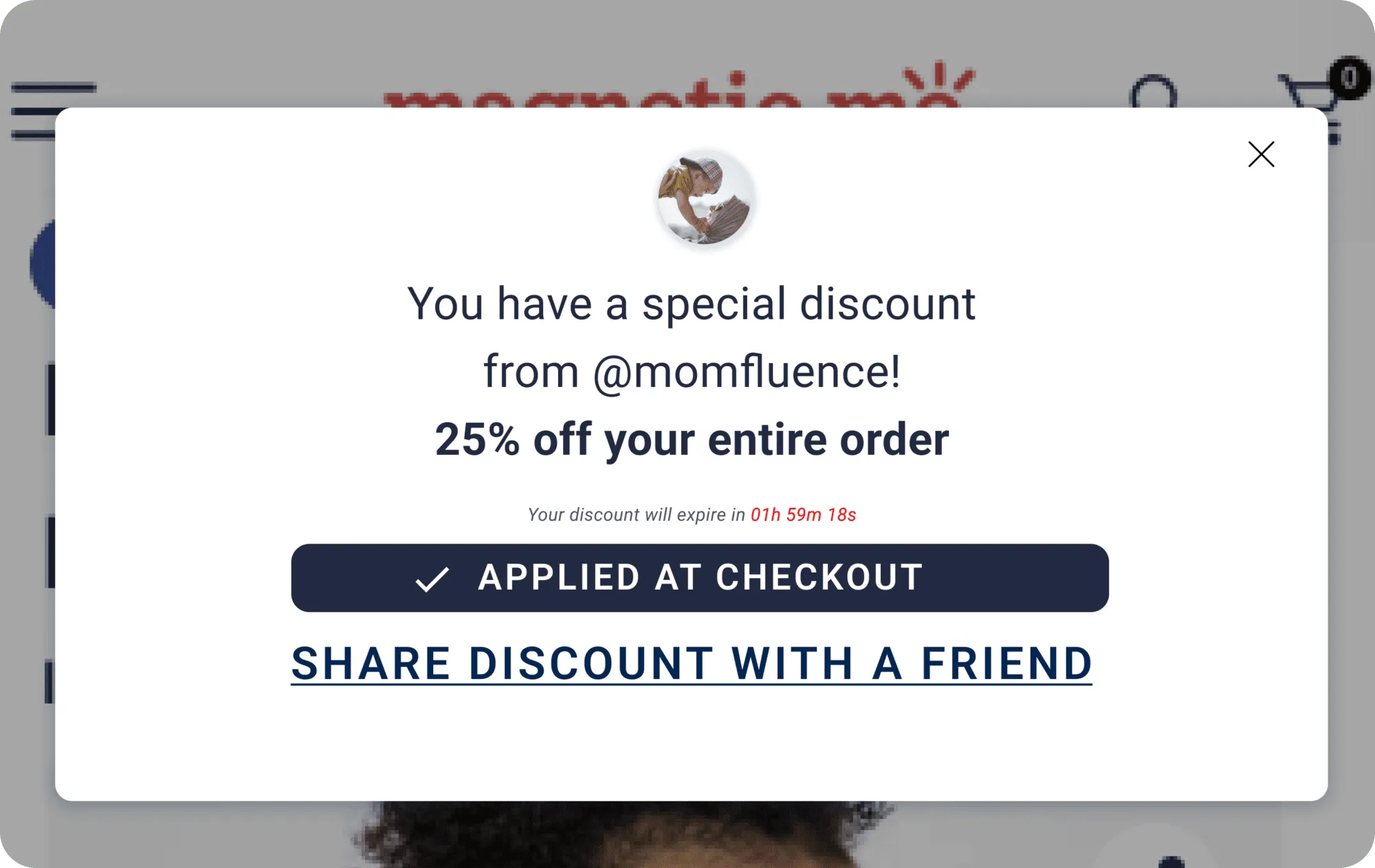 Codeless affiliate discounts allow your creators to have sharable discounts without being susceptible to Honey, RetailMeNot, and more.